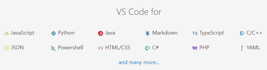 Lenguajes de programación en VS Code