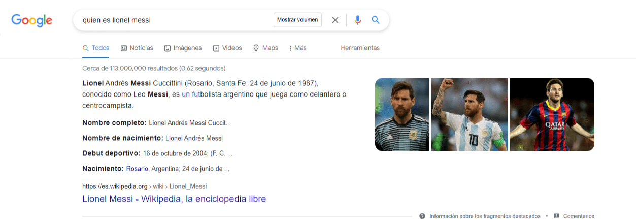ejemplo de biografía en google usando schema.org