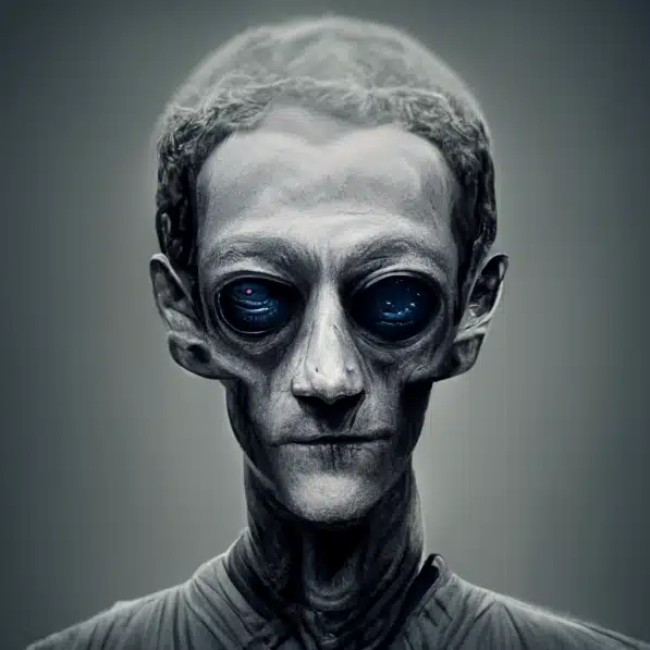 Threads El Twitter de Meta ya tiene el primer Tuit (Thread) de Mark Zuckerberg Alien reptiliano generado con IA