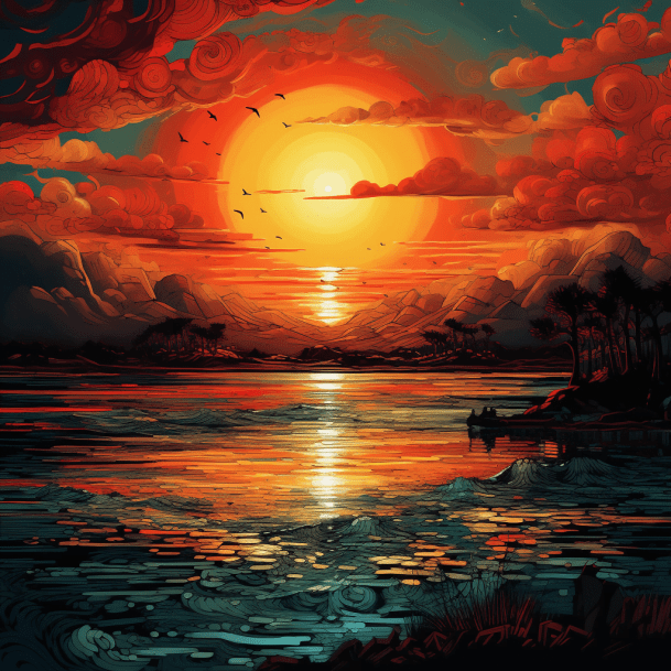 SUNSET Midjouney