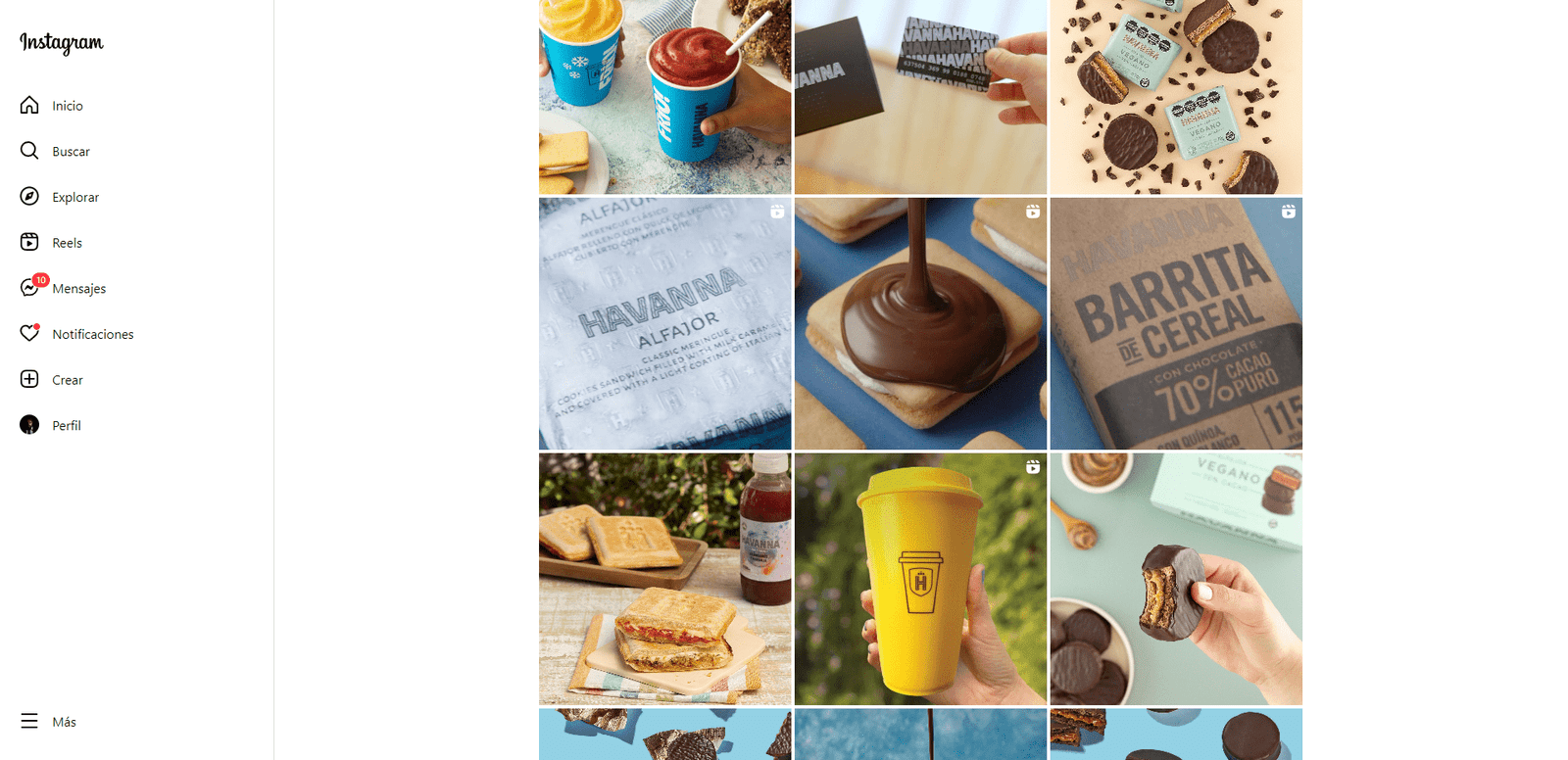 Tono de Voz: Personalidad y comunicación en instagram feed de havanna