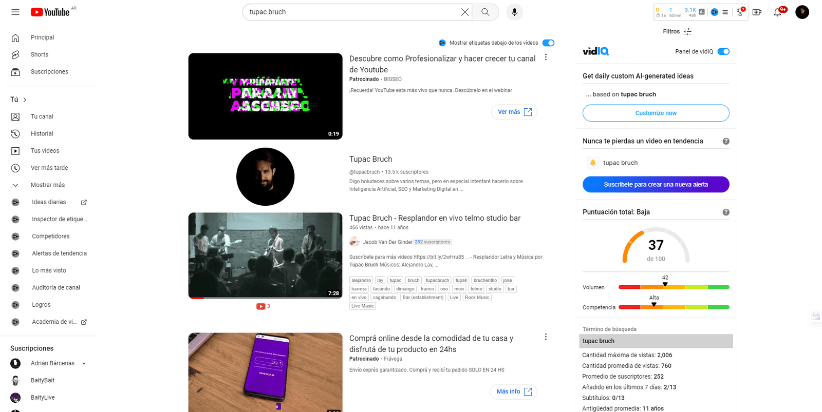 Posiblemente, YouTube sea el algoritmo más desarrollado de los mencionados en redes sociales.