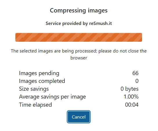 Resultados De La Prueba Después De Usar WP-Optimize