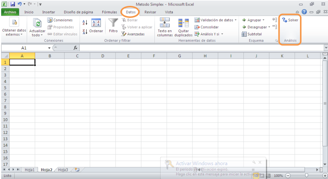 Cómo Activar y Configurar el método Solver en Excel parte 4